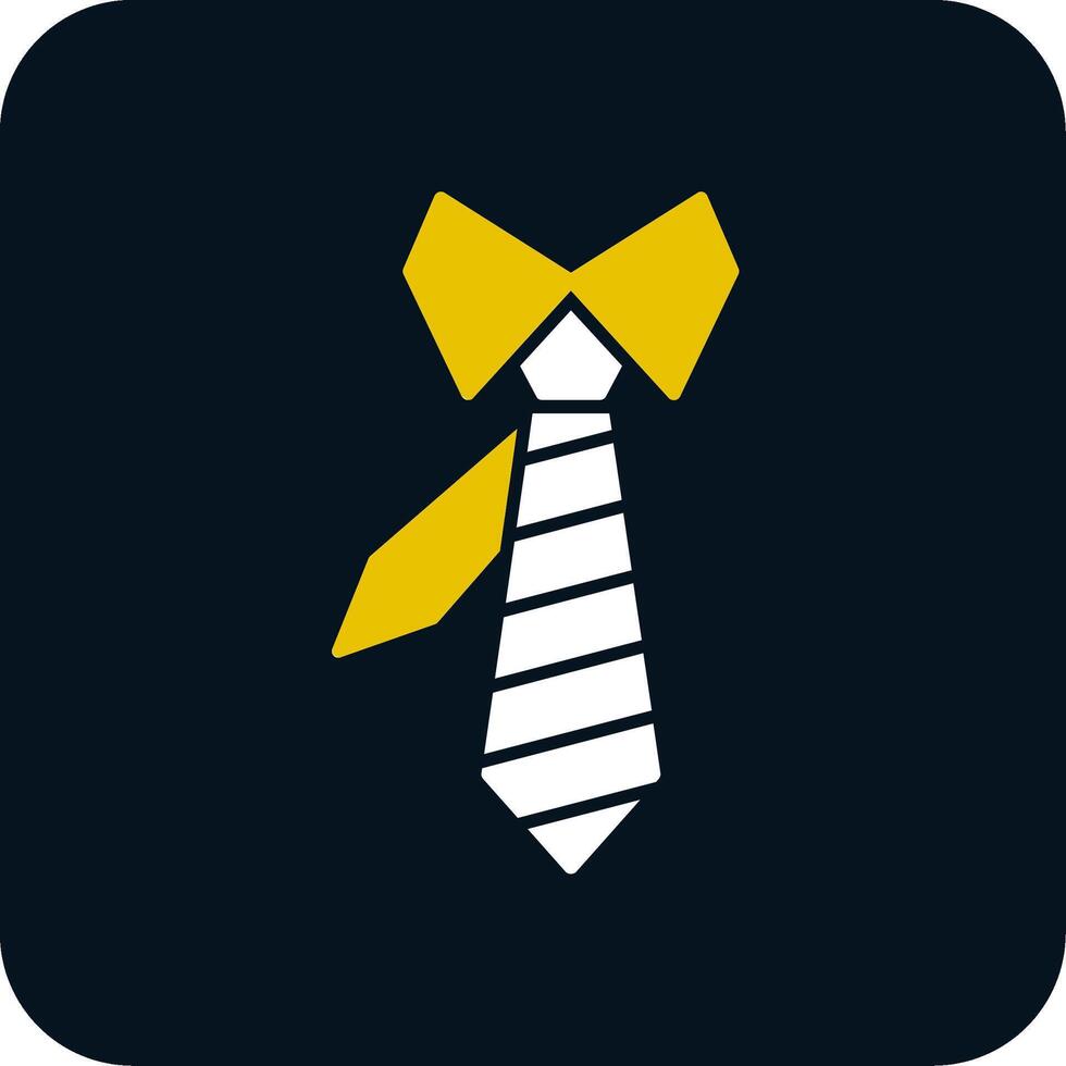icône de deux couleurs de glyphe de cravate vecteur