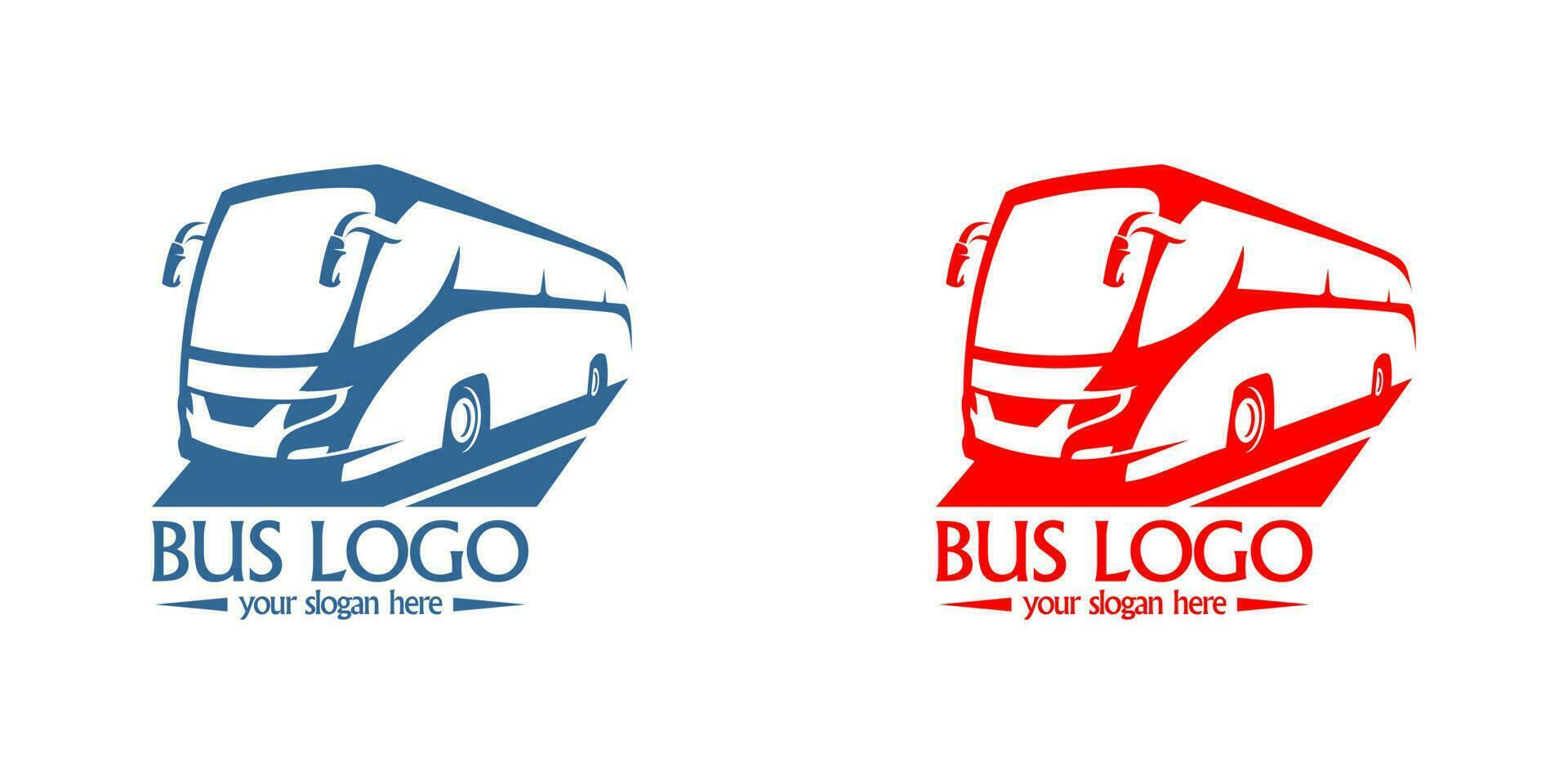 logo de transport en bus vecteur