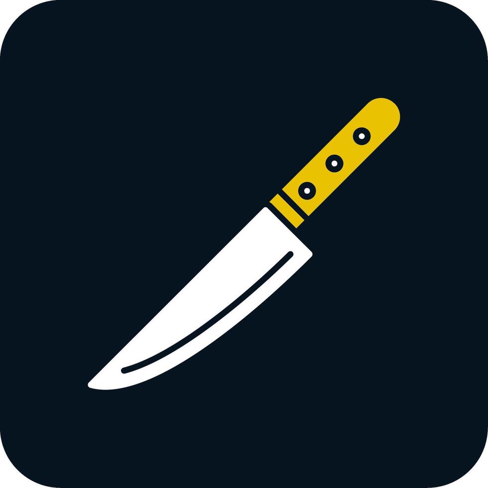 icône de deux couleurs de glyphe de couteau vecteur