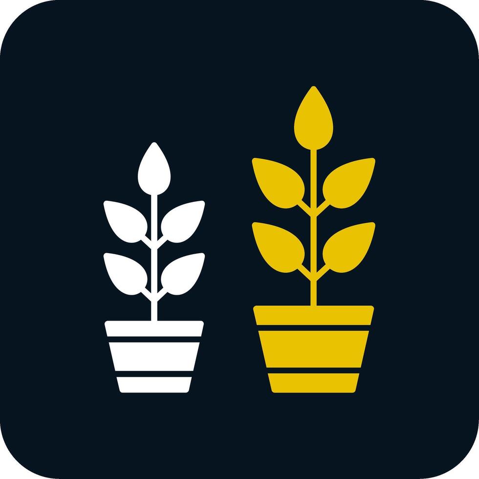 grandir plante glyphe deux Couleur icône vecteur