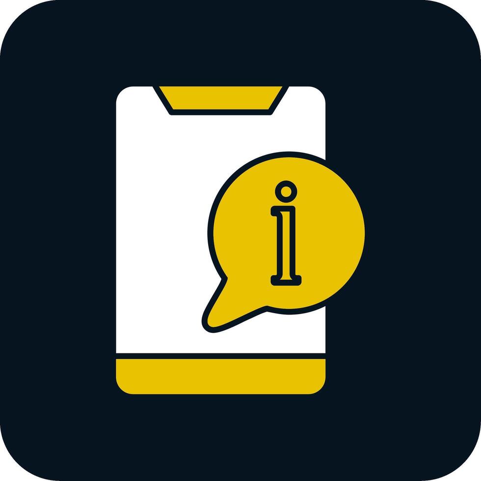 icône de deux couleurs de glyphe d'information vecteur