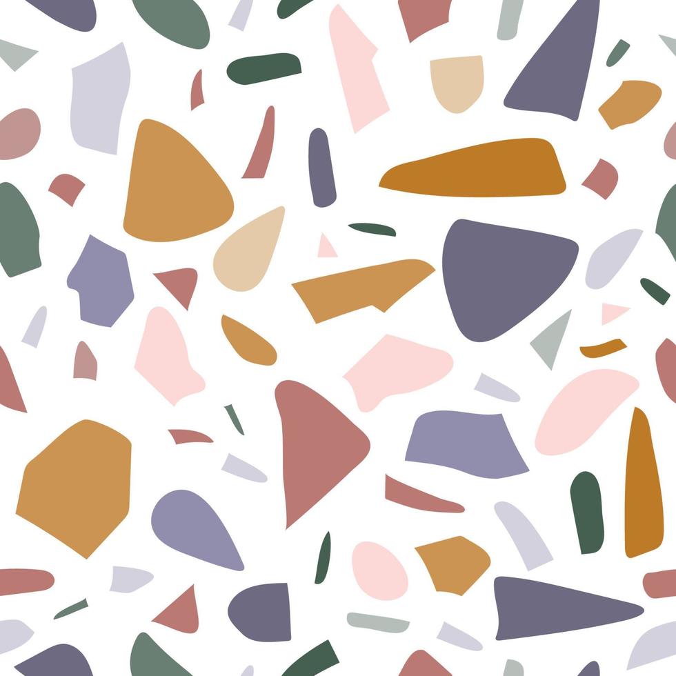 modèle sans couture de terrazzo, fond géométrique abstrait coloré. illustration vectorielle pour la conception de surface vecteur