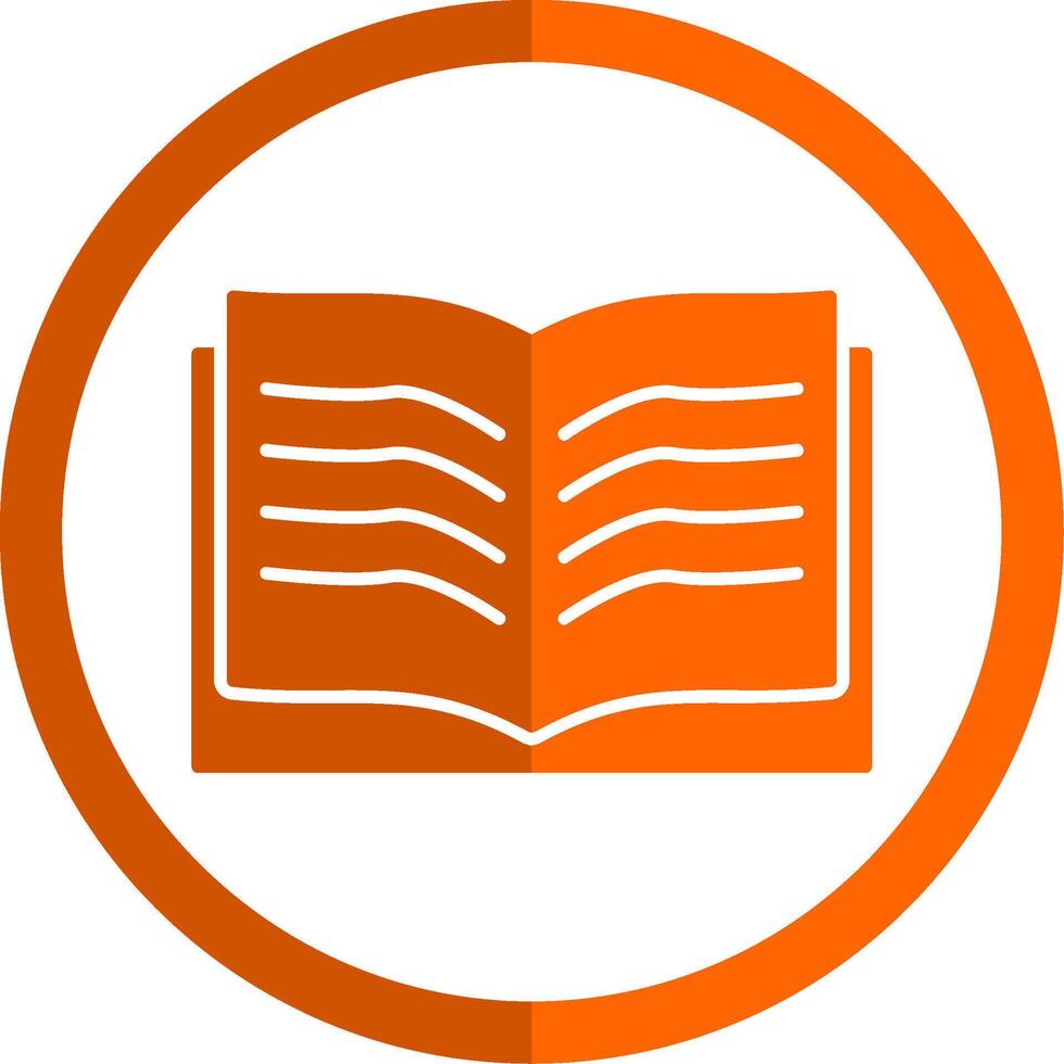coran glyphe Orange cercle icône vecteur
