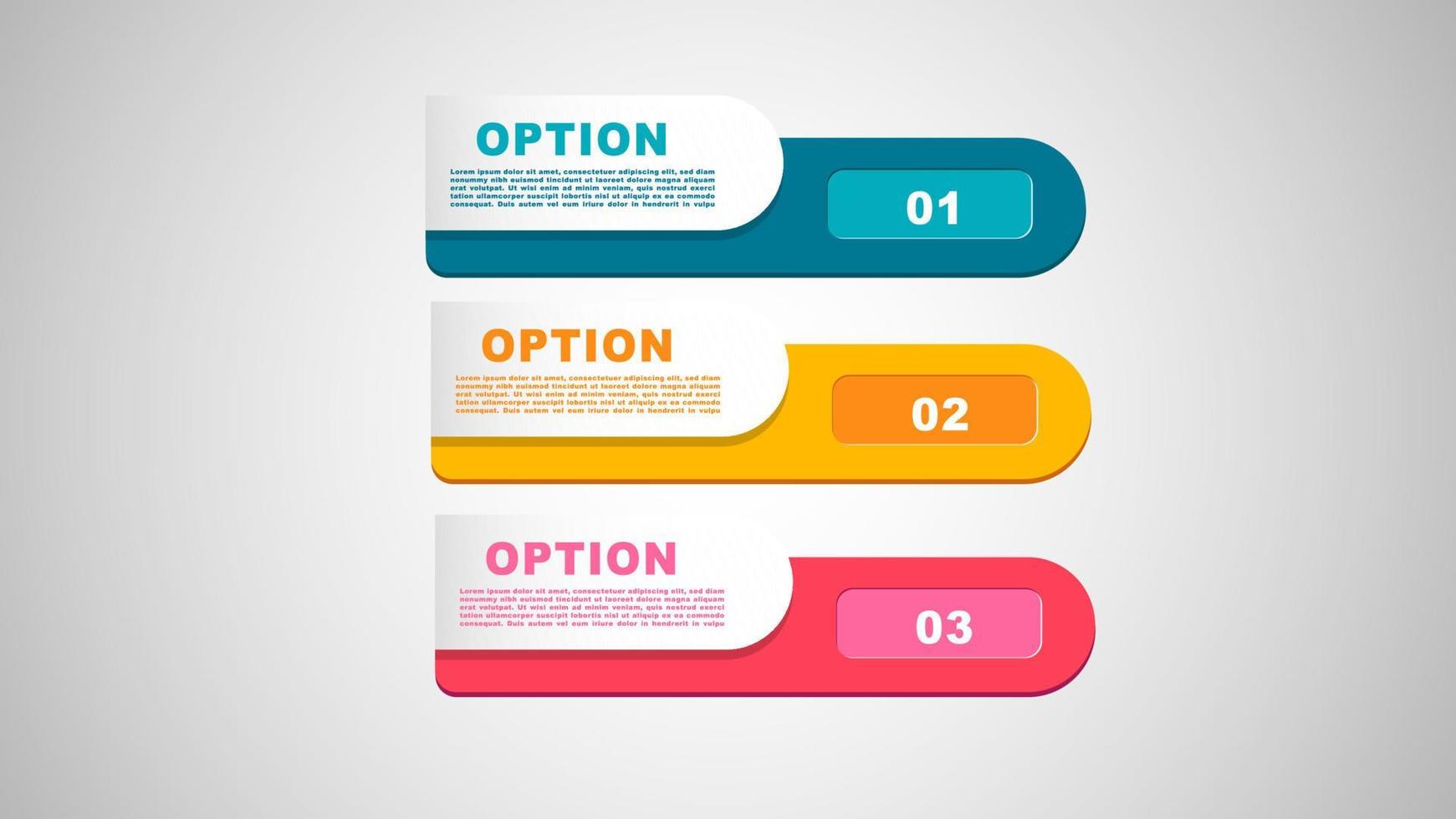 3 éléments d'infographie. illustration vectorielle vecteur