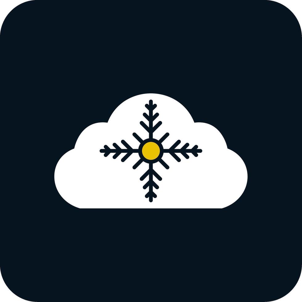 icône de deux couleurs de glyphe météo vecteur