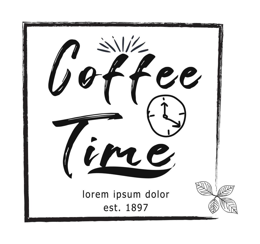 modèle de conception de logo de vecteur de café. étiquettes de café de vecteur.
