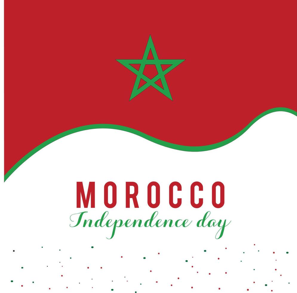 fond d'écran de la fête de l'indépendance du maroc, drapeau du maroc  4277331 Art vectoriel chez Vecteezy