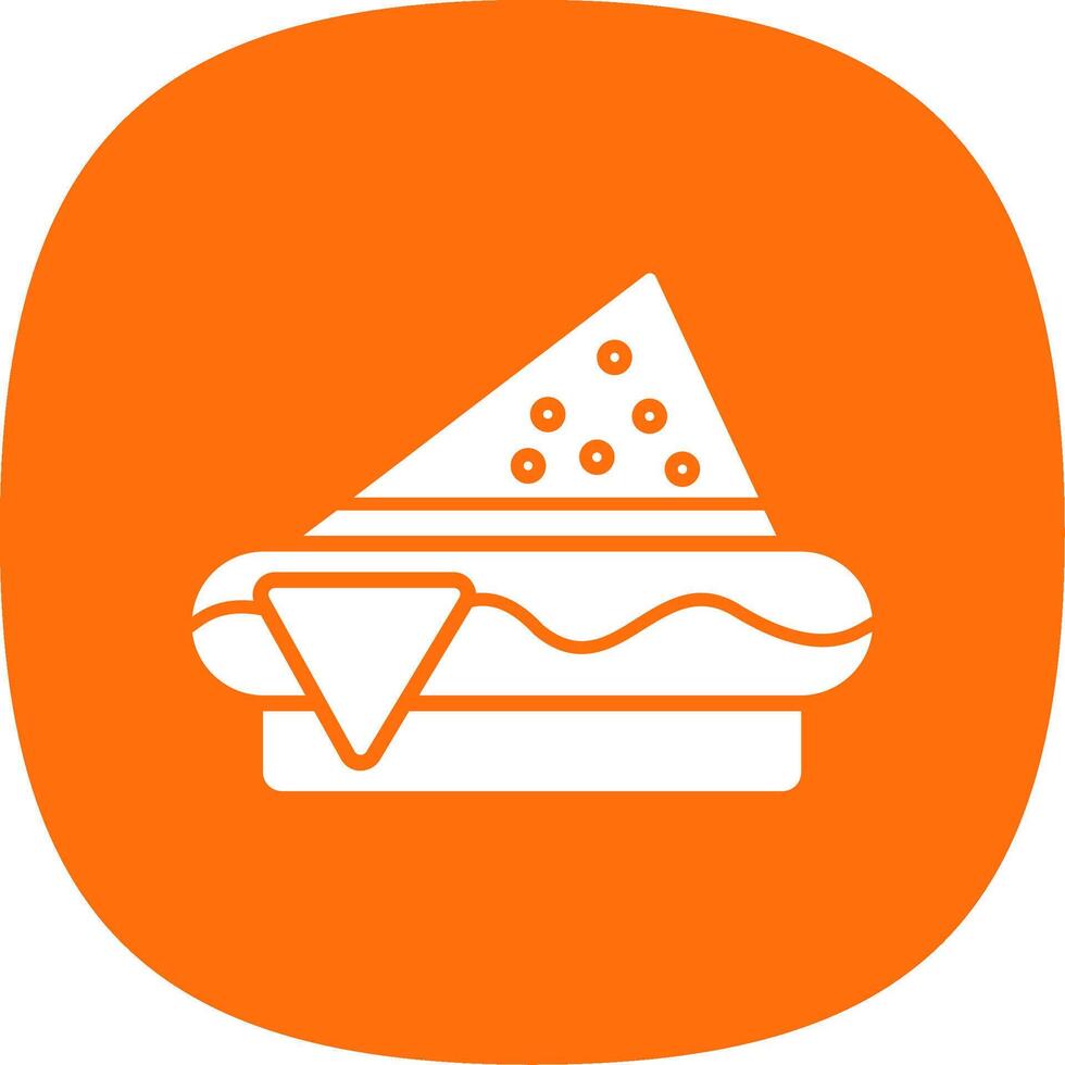icône de deux couleurs de ligne sandwich vecteur