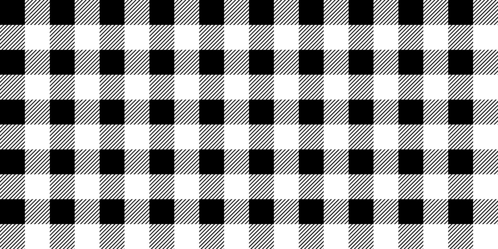 noir blanc tartan sans couture modèle vecteur