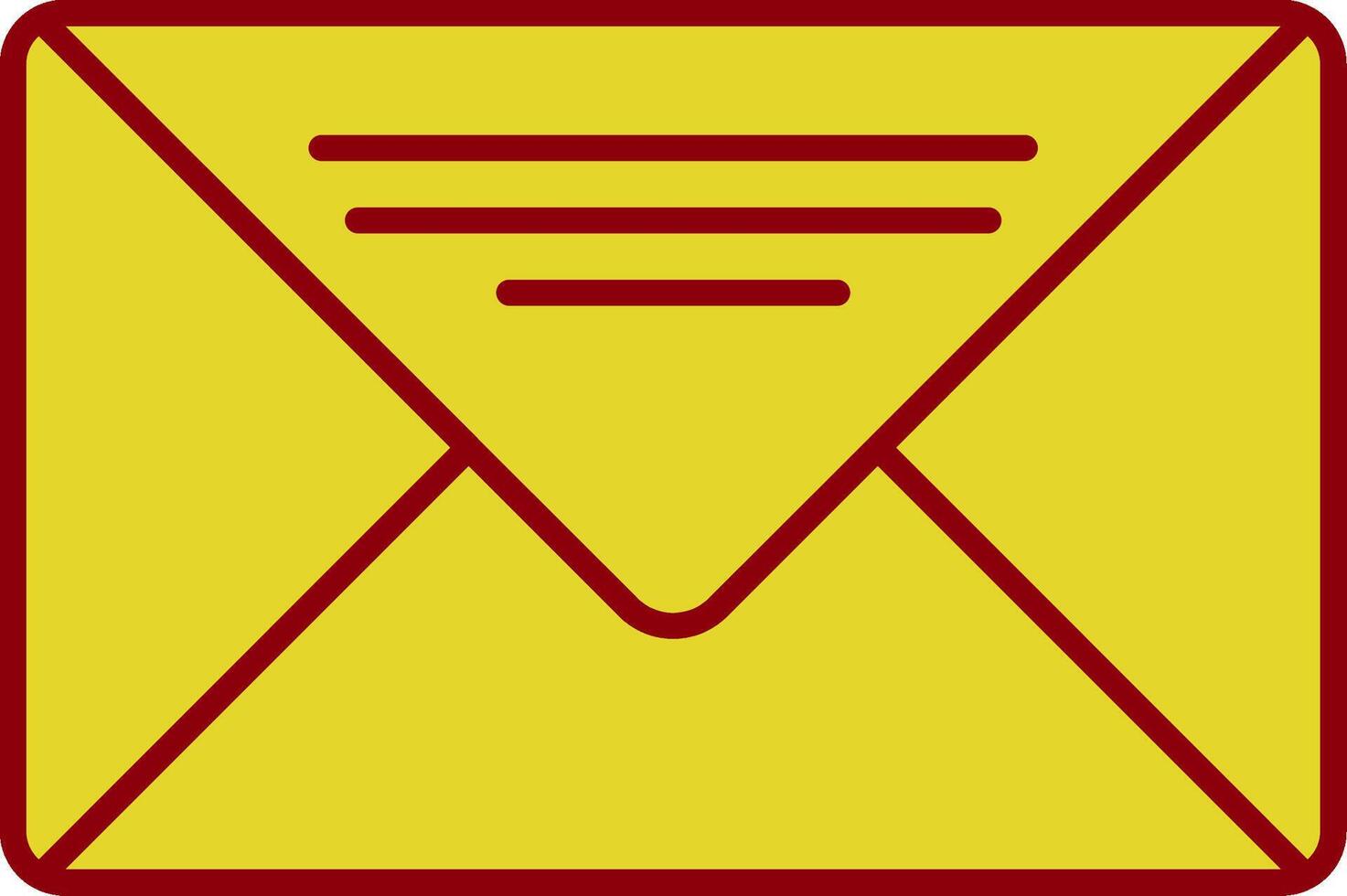 icône de deux couleurs de ligne de courrier électronique vecteur