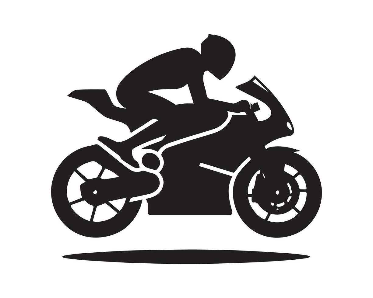 bicyclette silhouette icône graphique logo conception vecteur