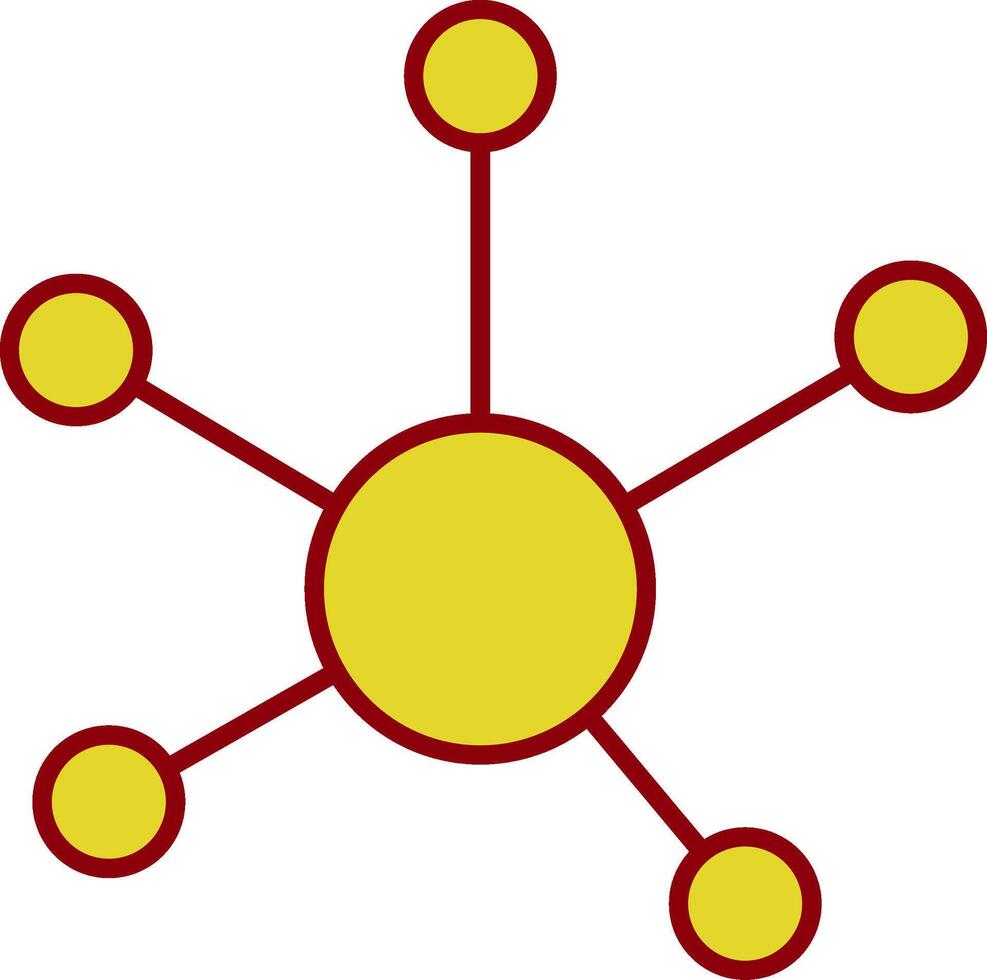 icône de ligne de connexion à deux couleurs vecteur