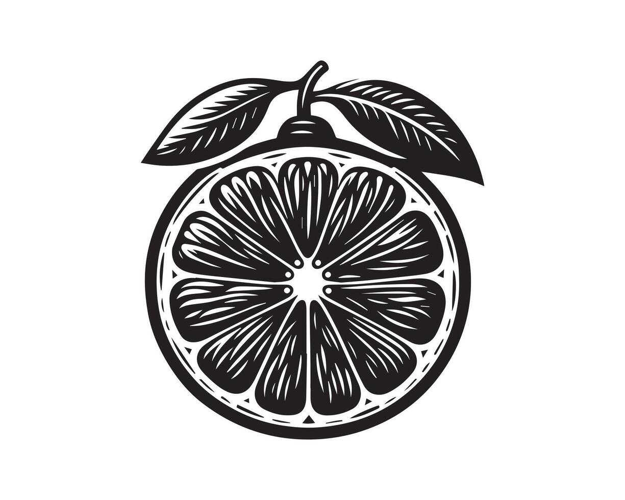 Orange silhouette icône graphique logo conception vecteur
