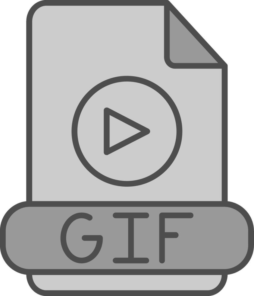 gif fillay icône vecteur