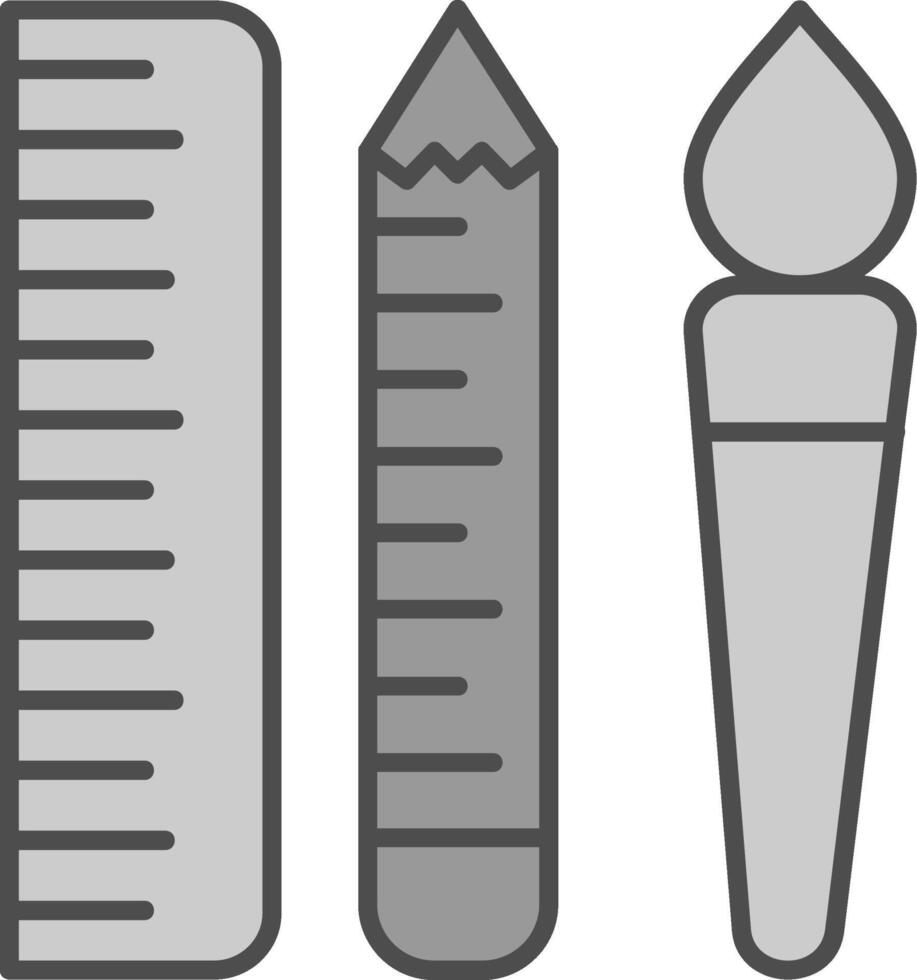 Éditer outils fillay icône vecteur