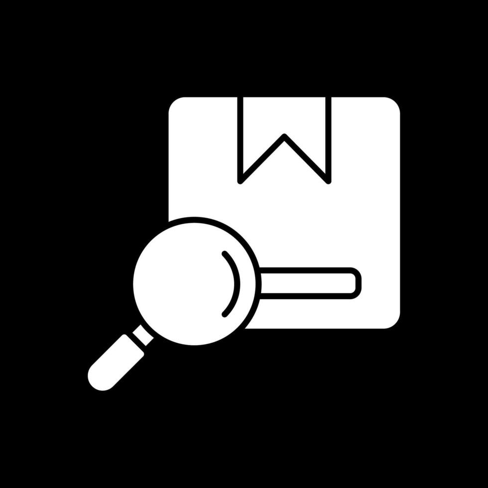 icône inversée de glyphe de suivi vecteur
