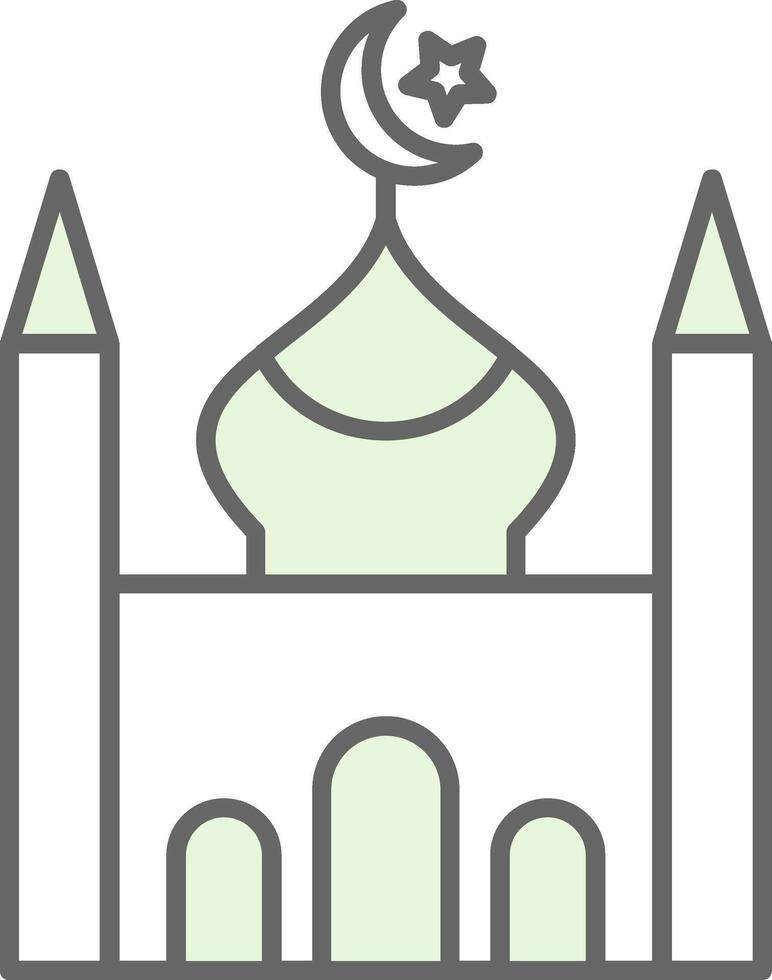 mosquée fillay icône vecteur