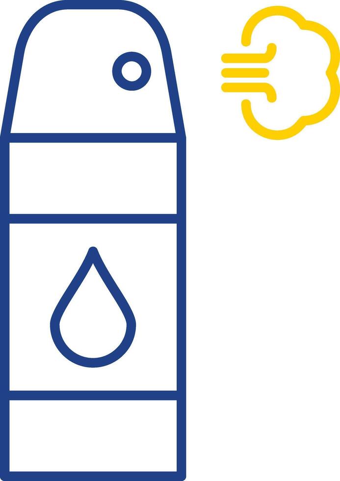 icône de deux couleurs de ligne de désodorisant vecteur