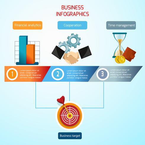 ensemble d&#39;infographie d&#39;affaires vecteur