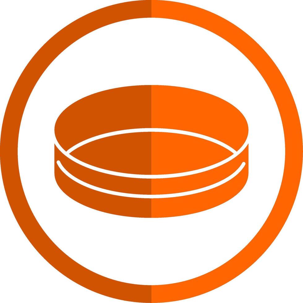bracelet glyphe Orange cercle icône vecteur