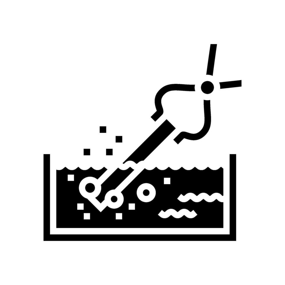 trempe forgeron glyphe icône illustration vecteur
