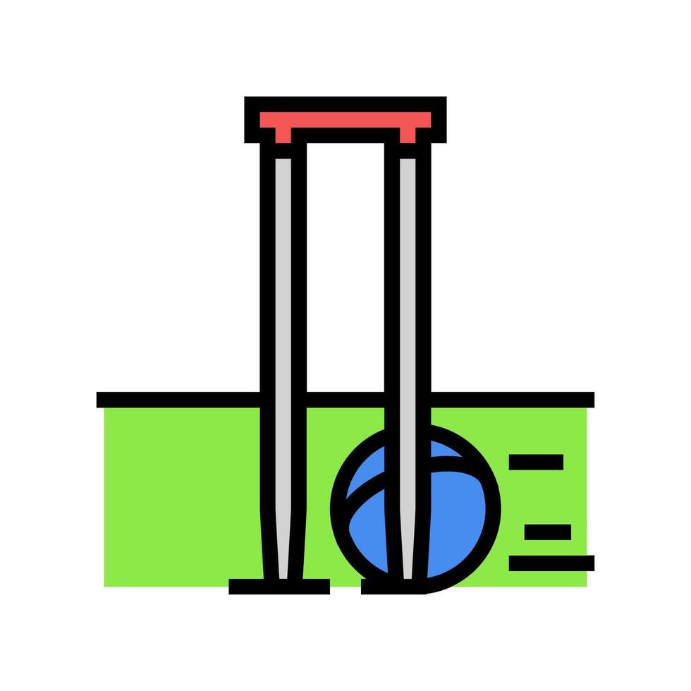 vagabond croquet Jeu Couleur icône illustration vecteur