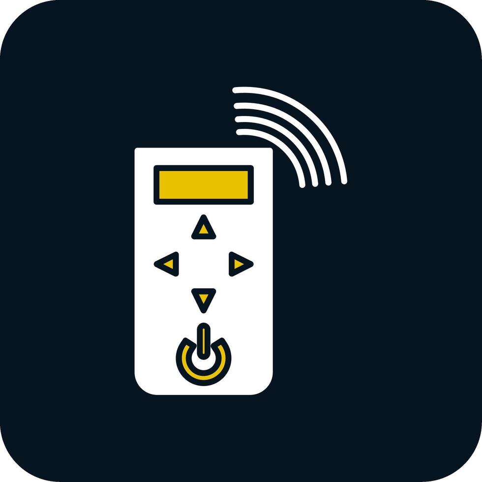 icône de deux couleurs de glyphe de télécommande vecteur
