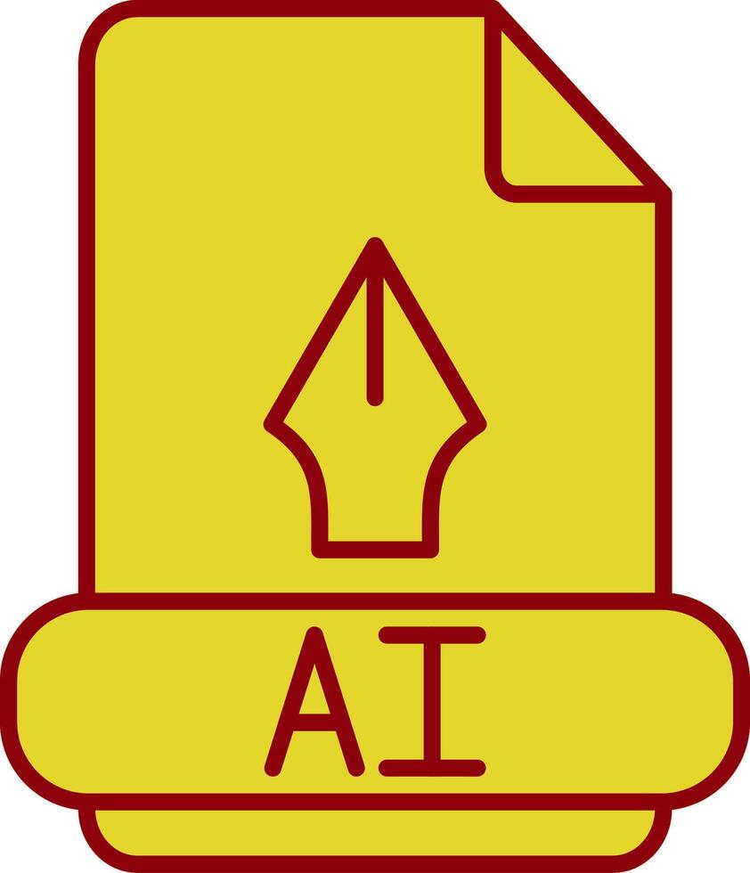 ai ligne cercle icône vecteur