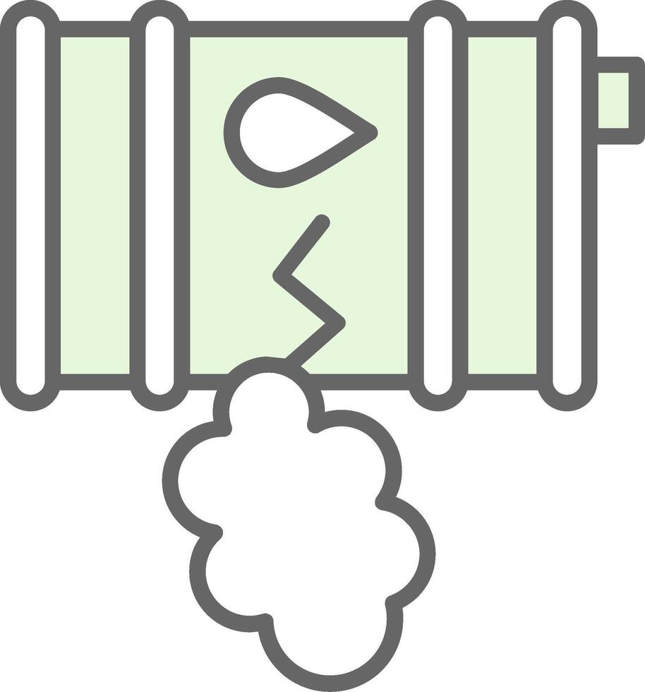 pétrole fuite fillay icône vecteur