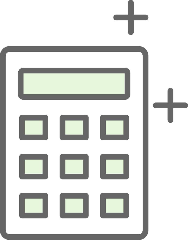 calculatrice fillay icône vecteur