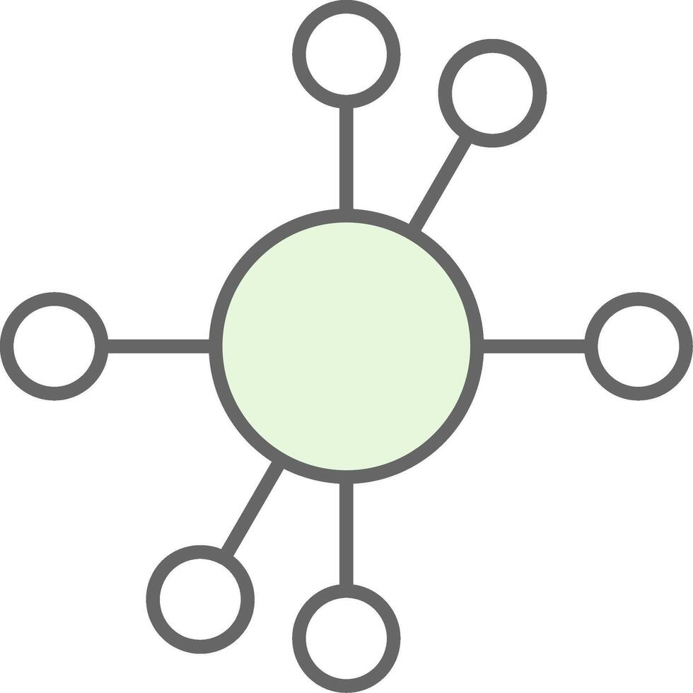 diagramme fillay icône vecteur