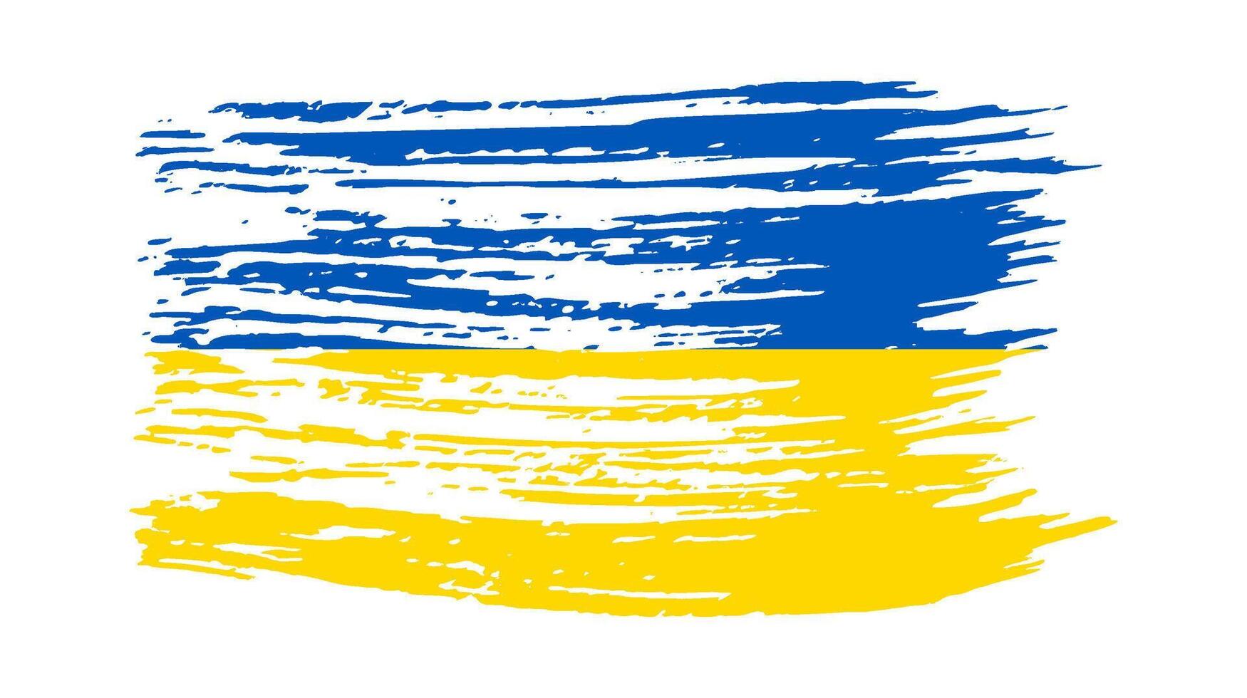 drapeau national ukrainien dans le style grunge vecteur