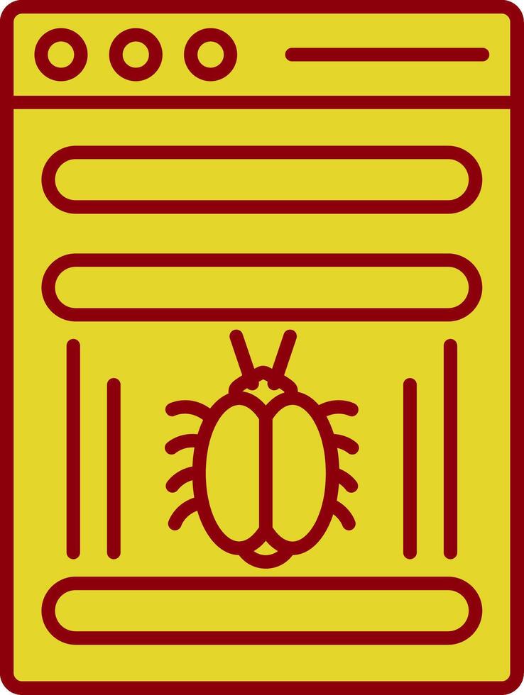 virus glyphe courbe icône vecteur