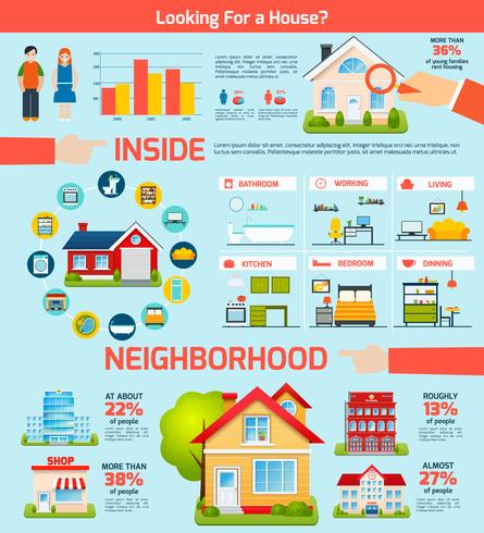 Jeu d&#39;infographie de bâtiment vecteur