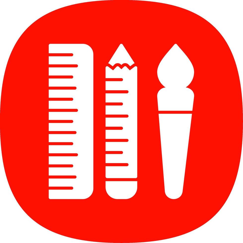 Éditer outils glyphe courbe icône vecteur