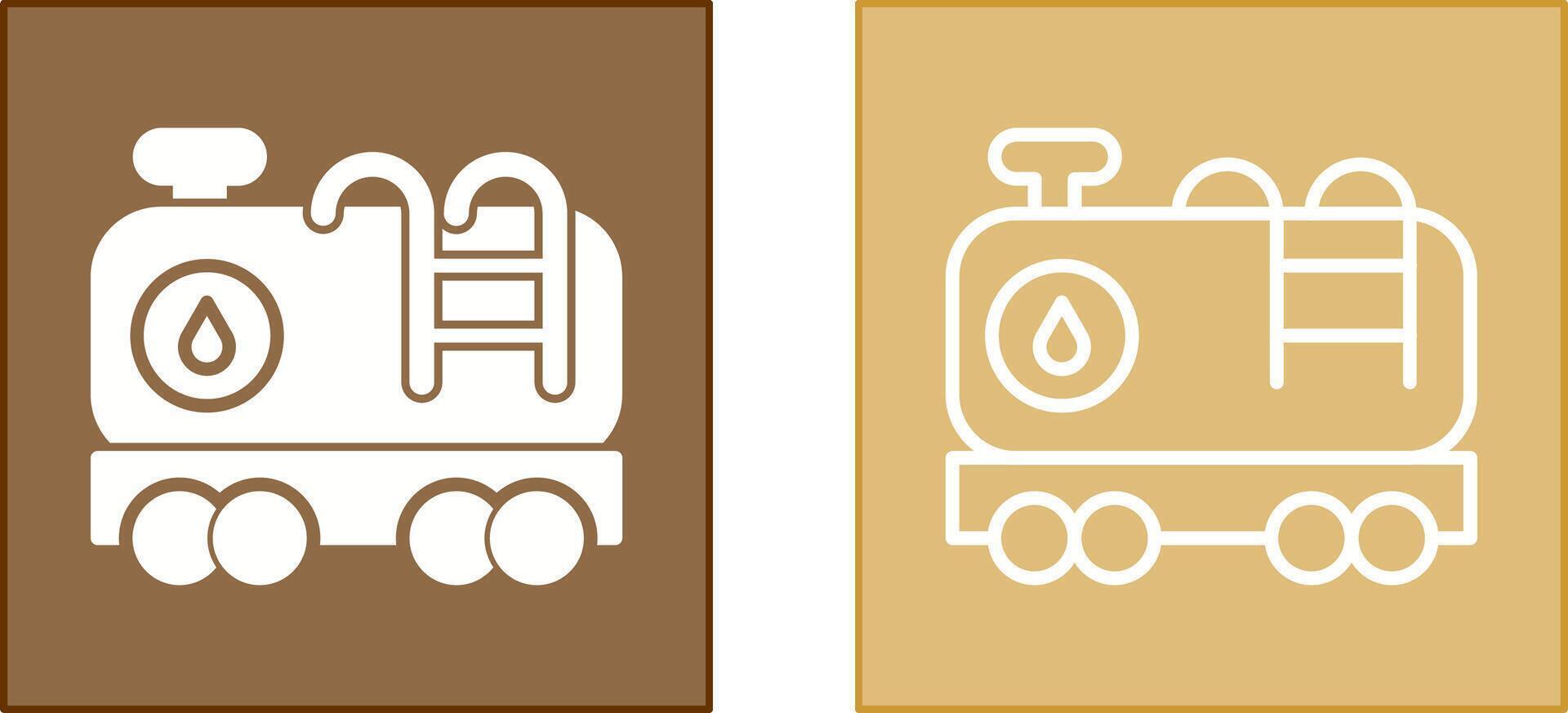 icône de wagon-citerne vecteur