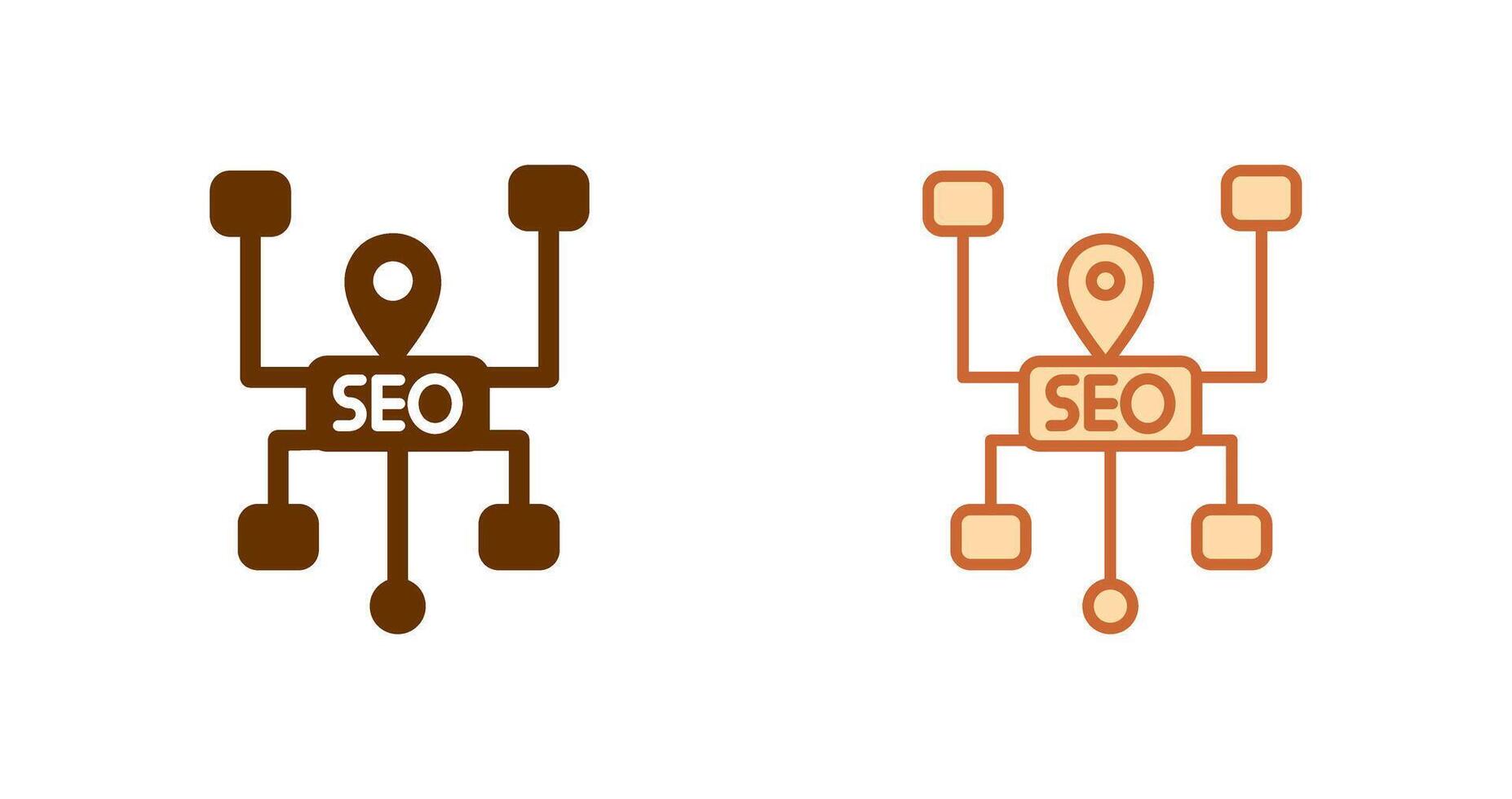 seo structure icône vecteur