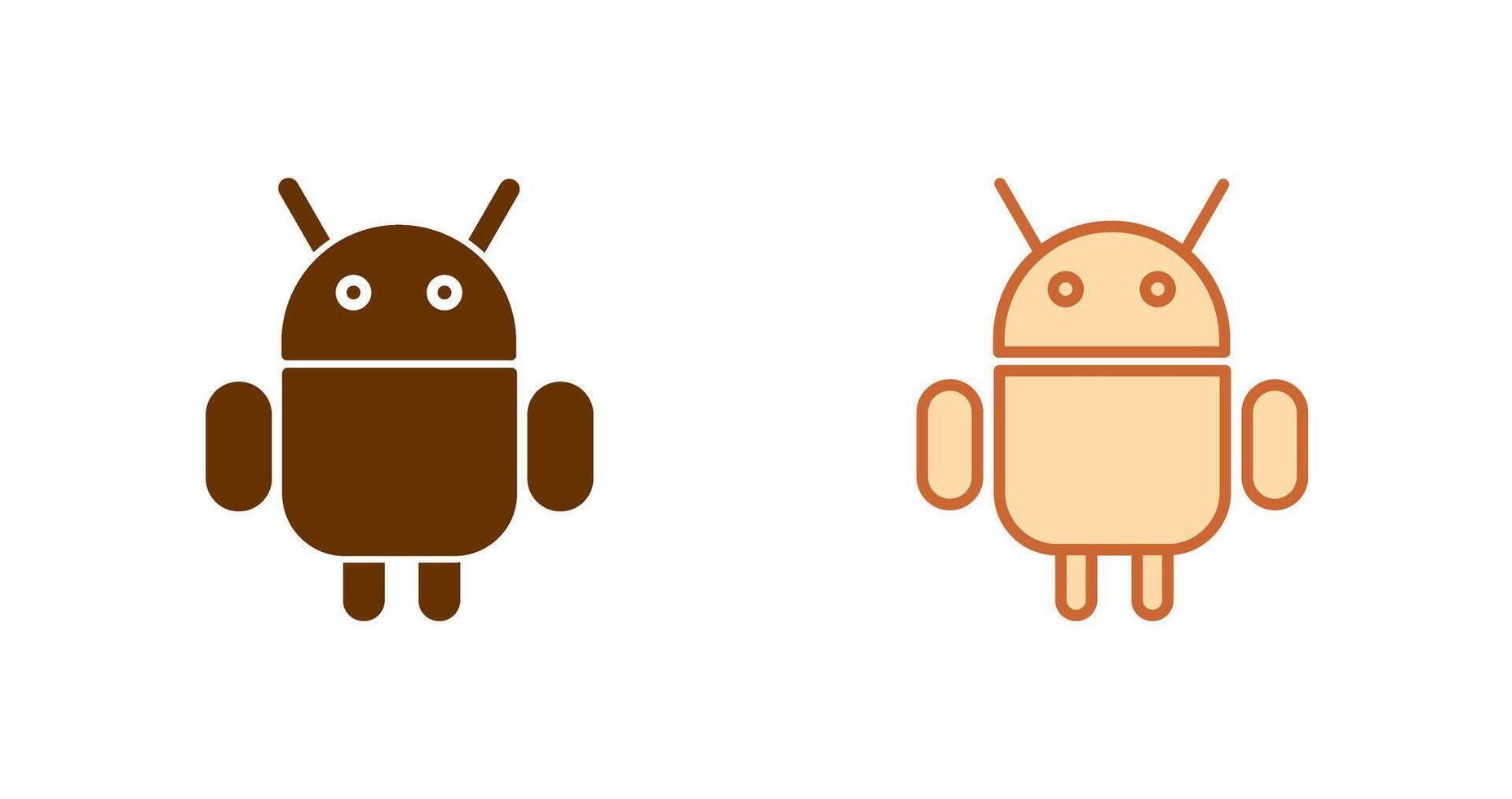 Android logo icône vecteur