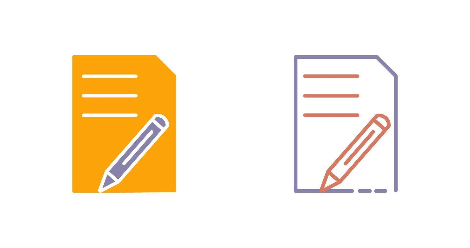 icône de modification de document vecteur