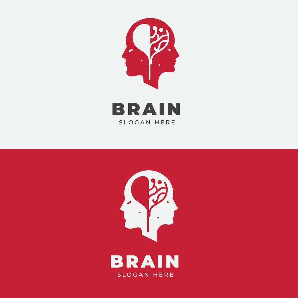 Humain tête logo conception comme une symbole de Créatif des idées vecteur