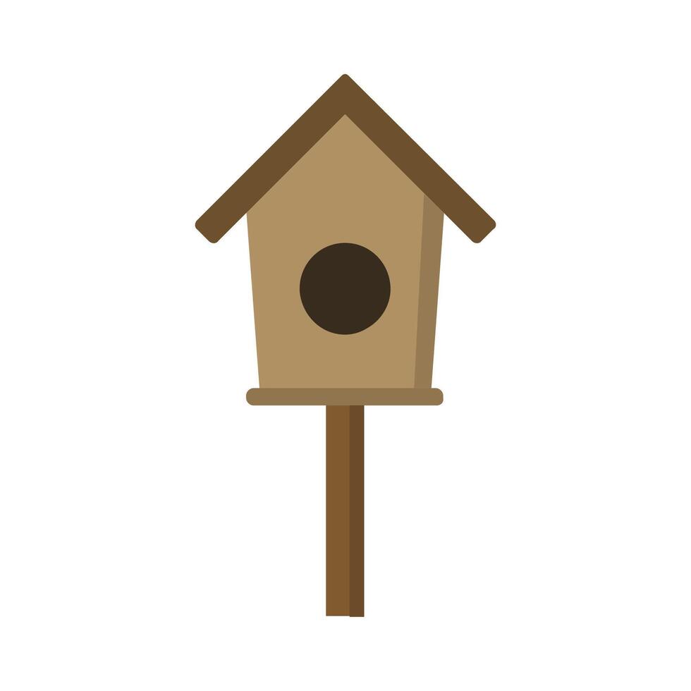 oiseau maison illustré dans vecteur