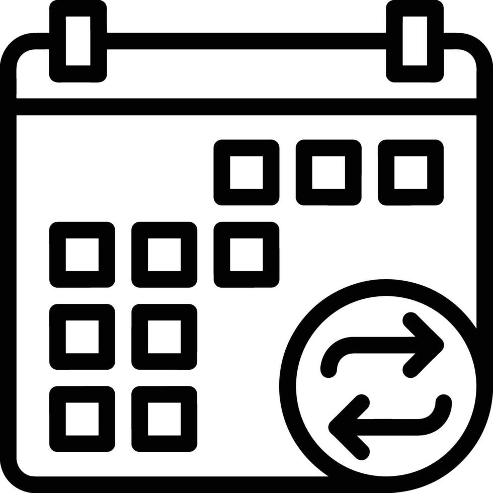 calendrier icône symbole image vecteur