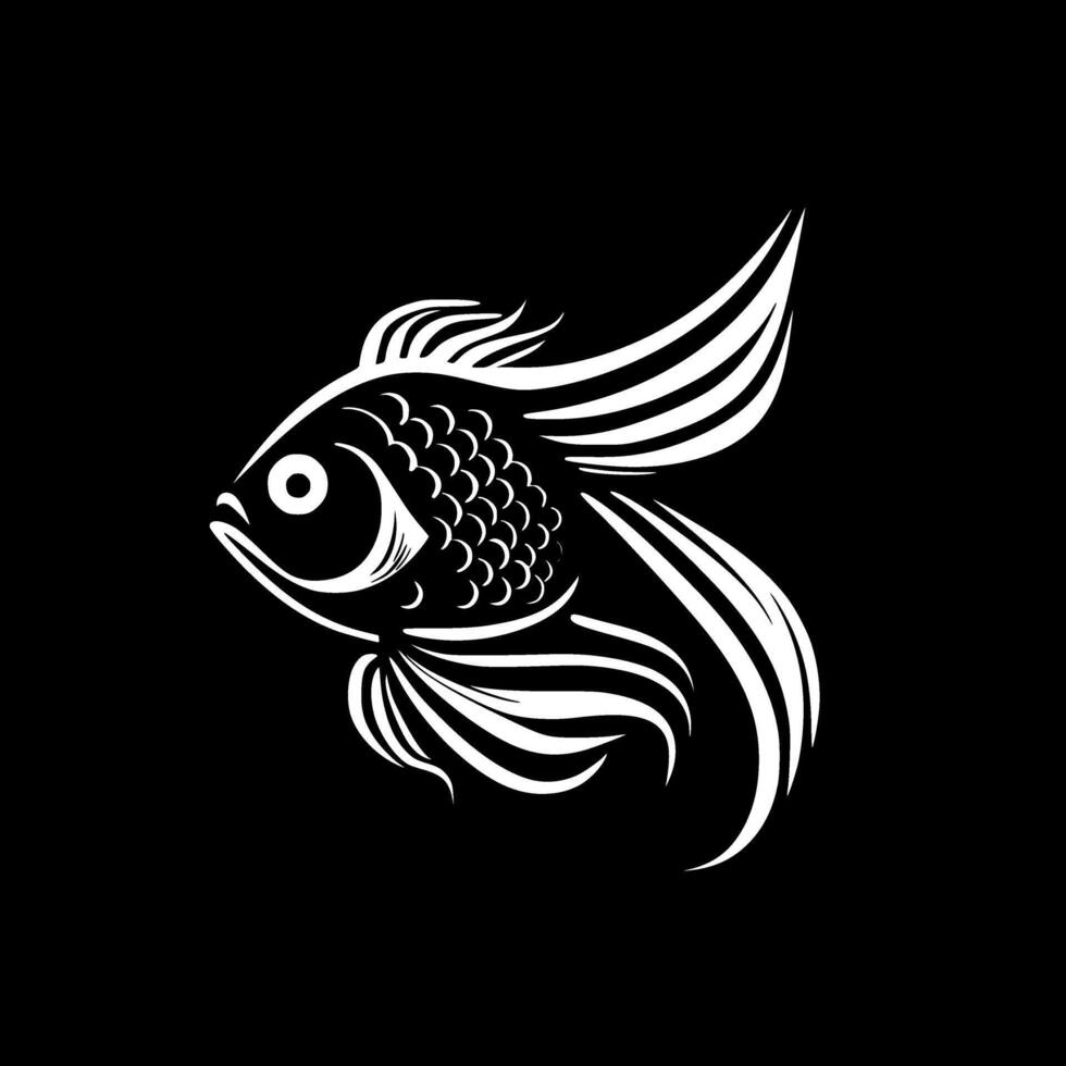 poisson rouge - haute qualité logo - illustration idéal pour T-shirt graphique vecteur