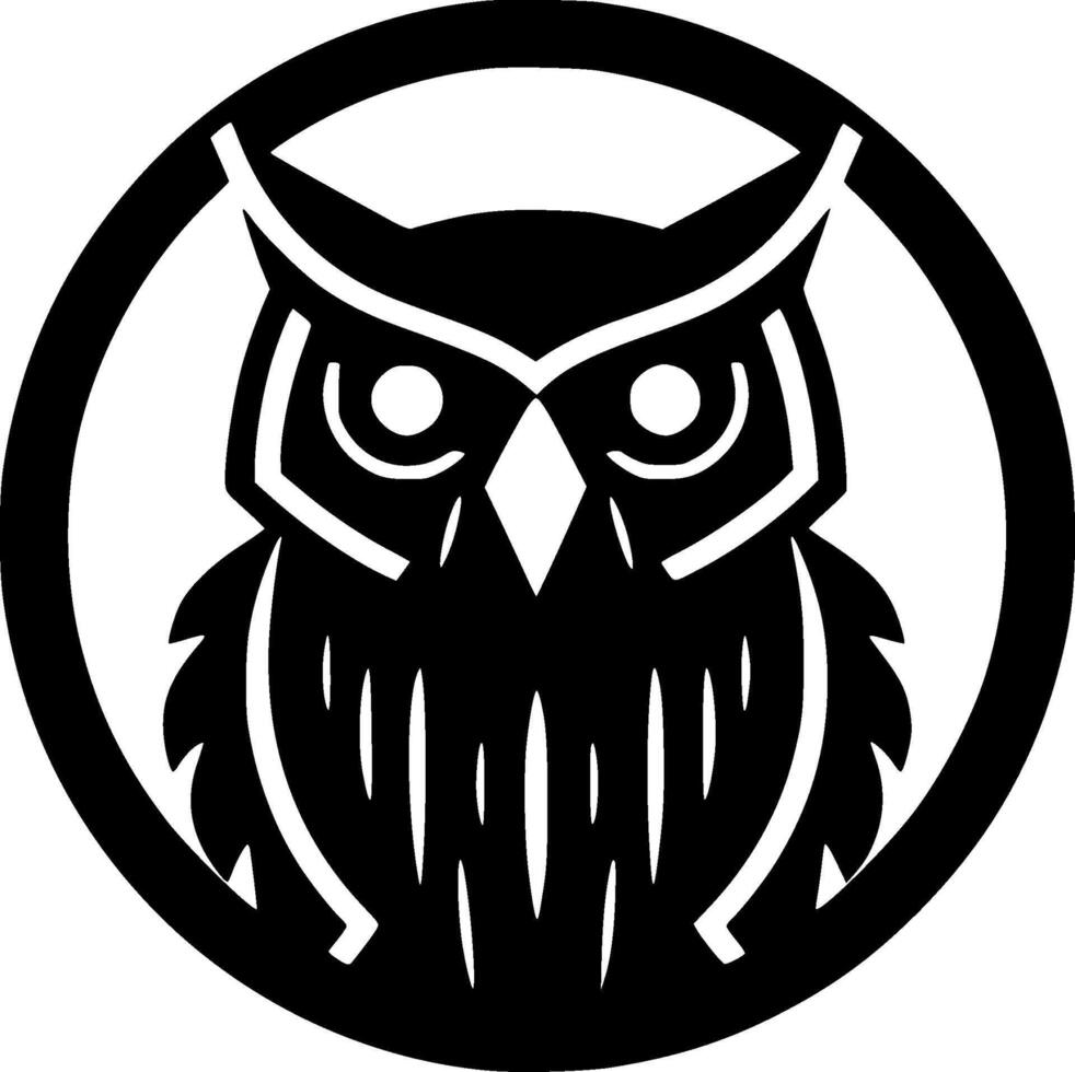 hibou bébé - haute qualité logo - illustration idéal pour T-shirt graphique vecteur