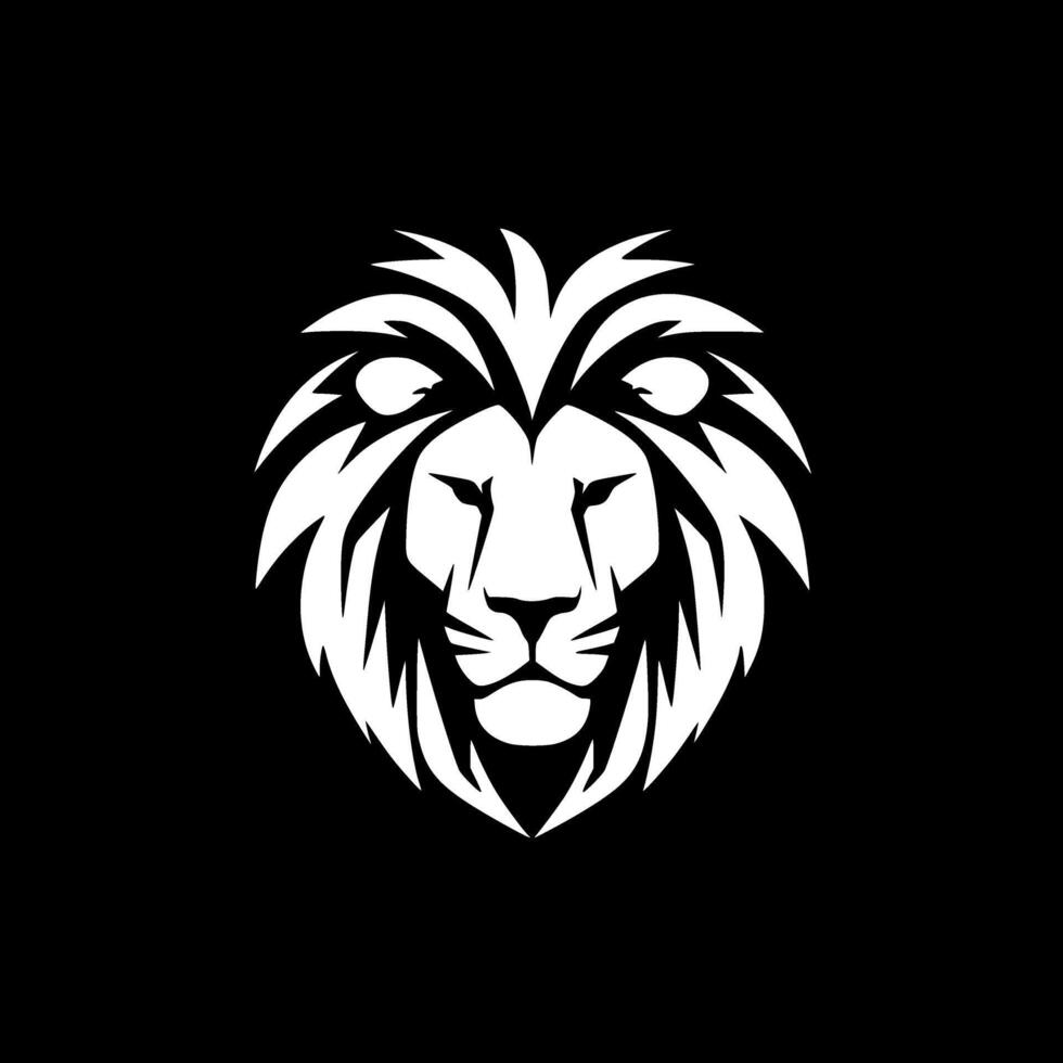 lion, minimaliste et Facile silhouette - illustration vecteur