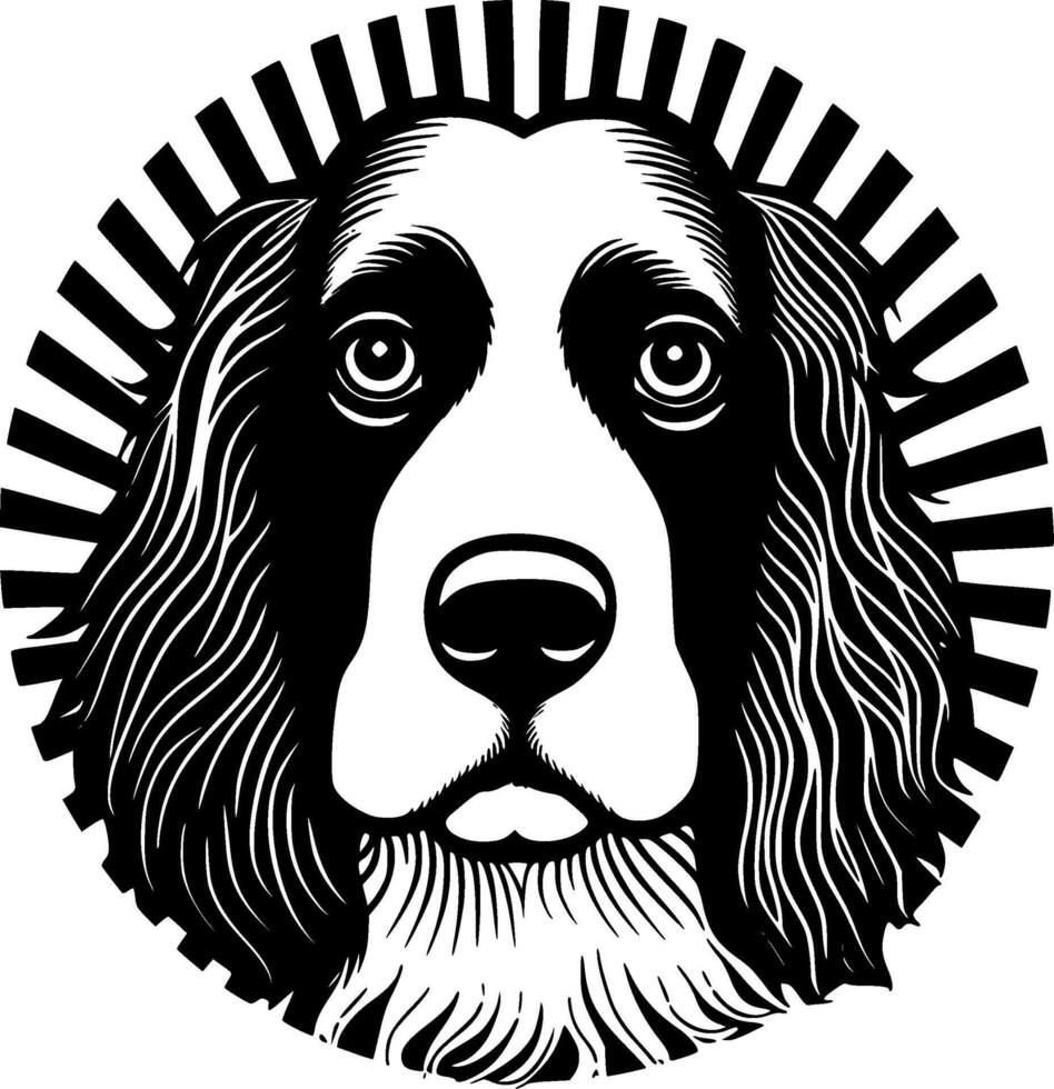 chien, noir et blanc illustration vecteur