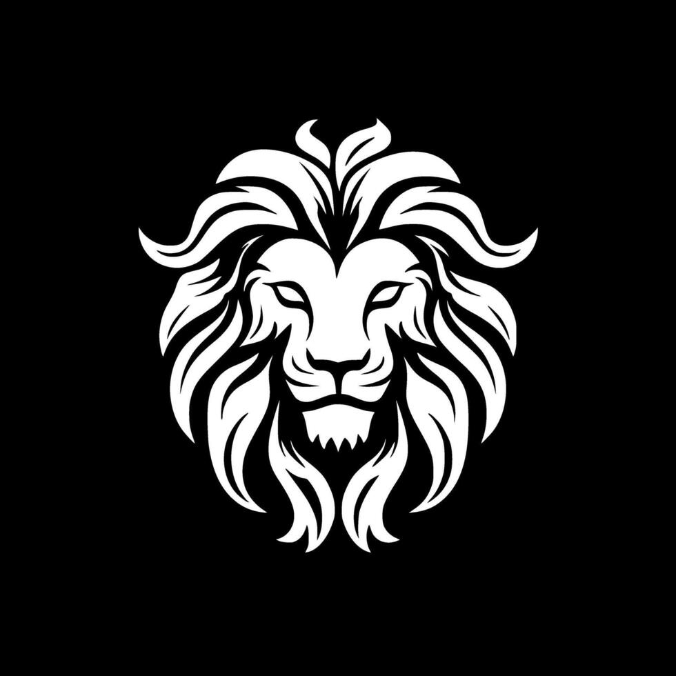 Lion - minimaliste et plat logo - illustration vecteur