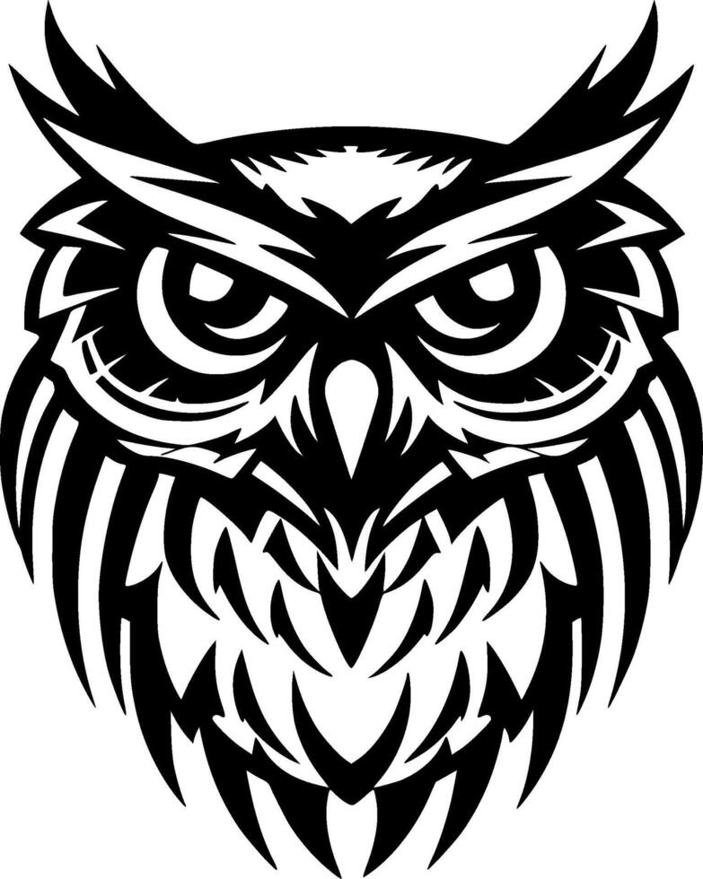 hibou - haute qualité logo - illustration idéal pour T-shirt graphique vecteur