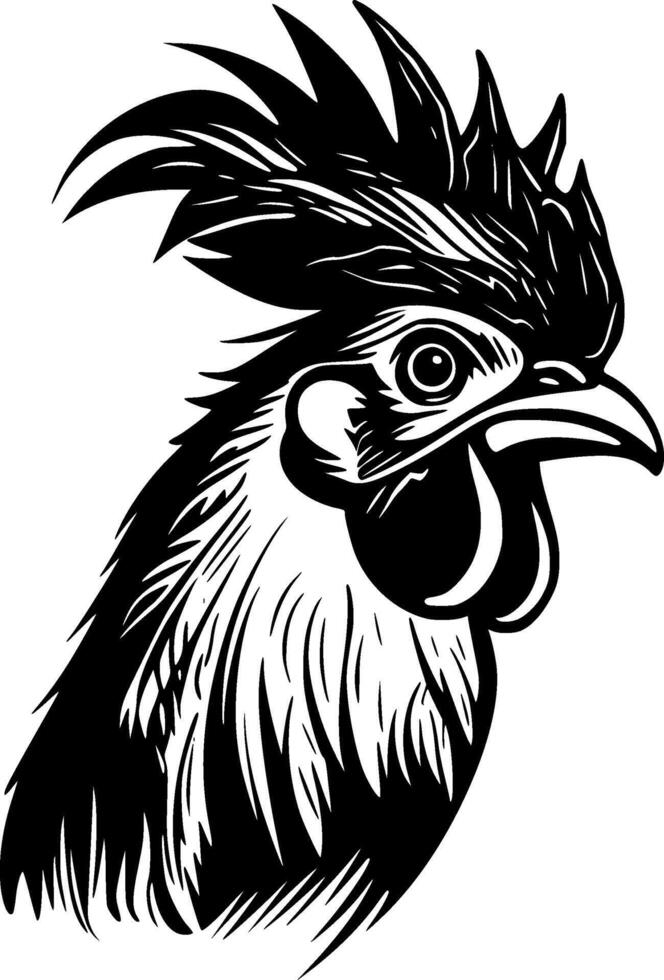 coq - haute qualité logo - illustration idéal pour T-shirt graphique vecteur