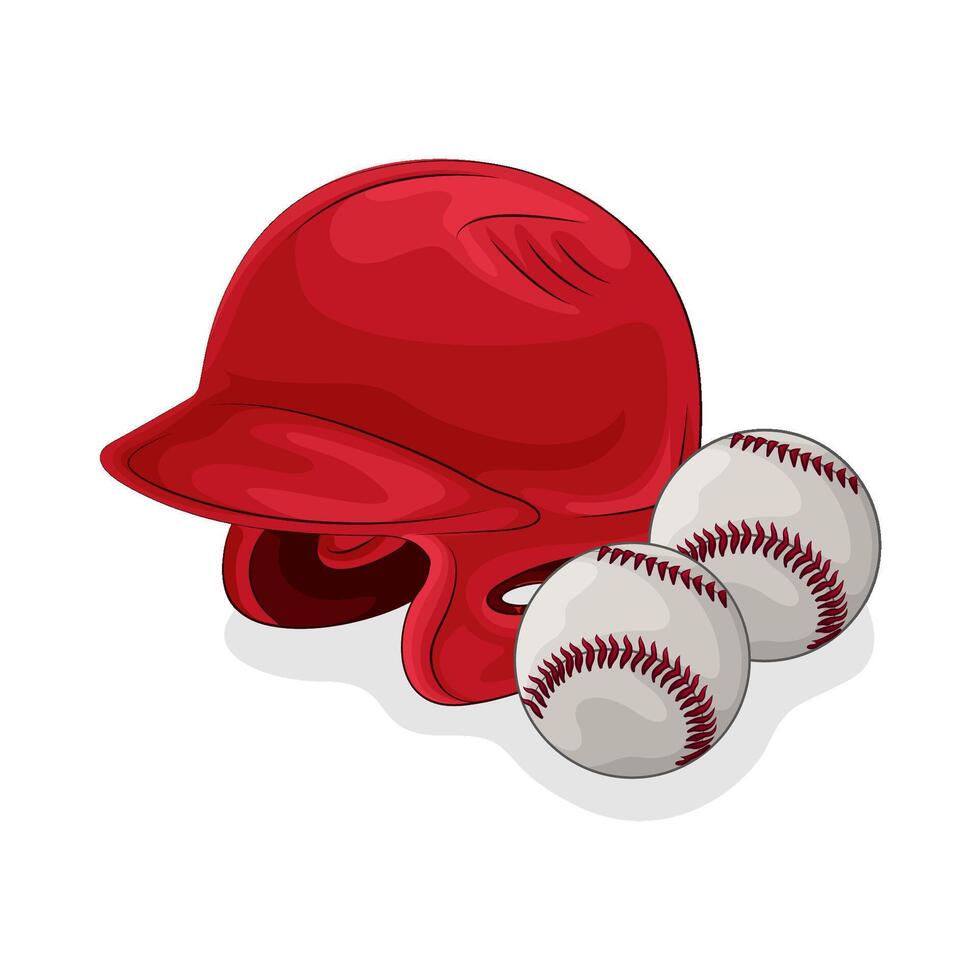 illustration de base-ball casque vecteur